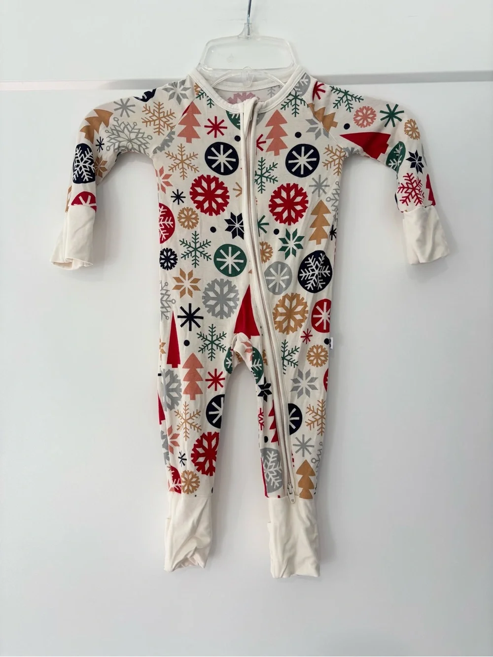 Little sleepies Modern & Merry Bamboo Zippy One Piece Pajama  0/3